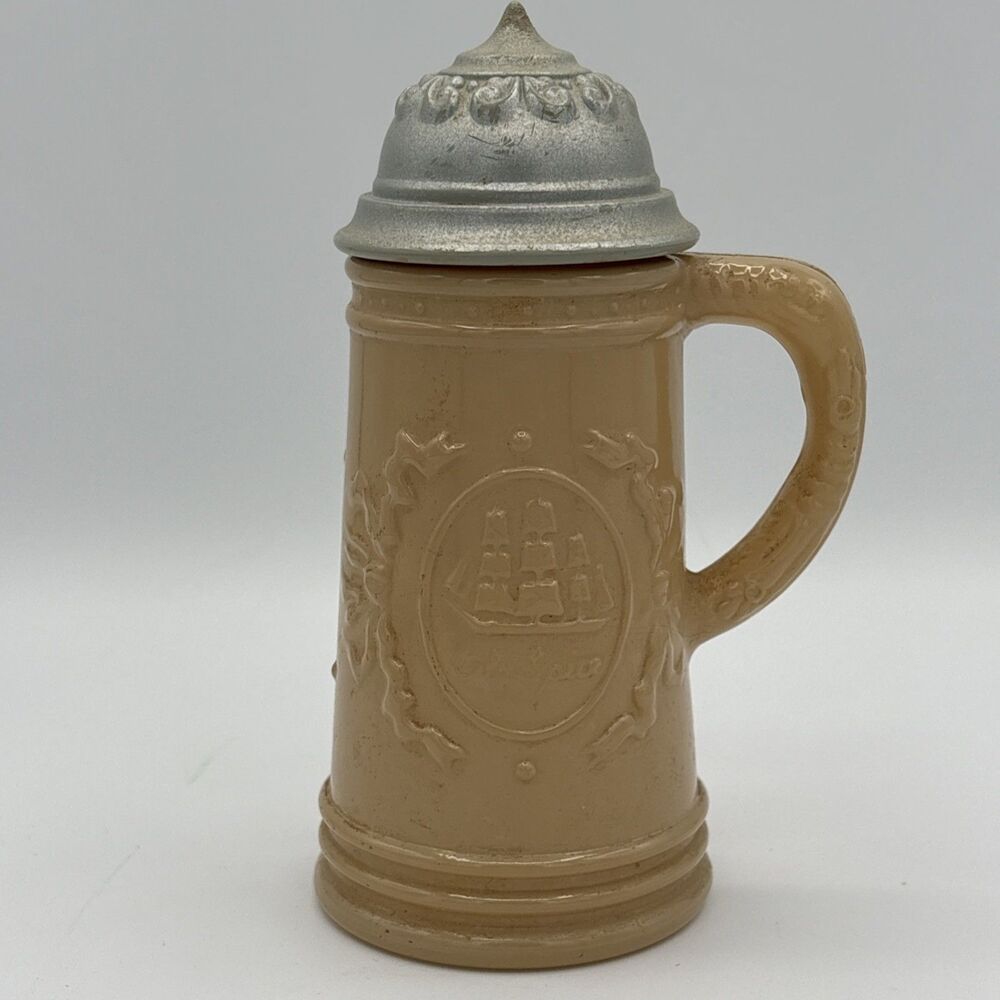 Vintage Old Spice Tankard Stein Mug Decanter After Shave Lotion 6 Fl oz Empty